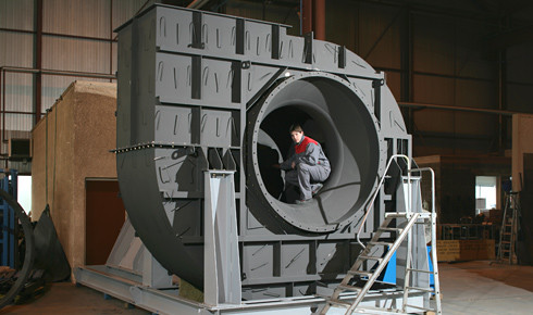 Centrifuge à réaction utilisé en sidérurgie (Source : Ventilateur M16A 7N 2500 de FEVI International)